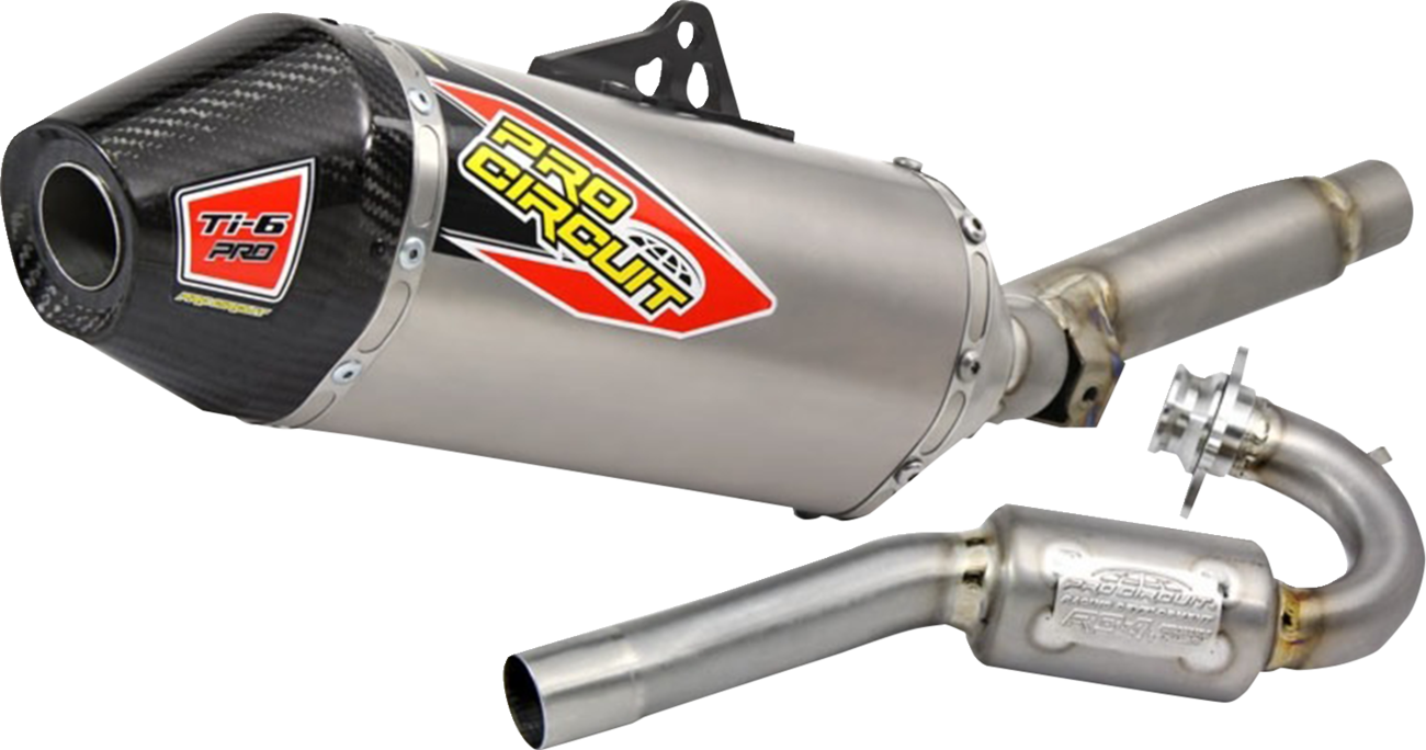 PRO CIRCUIT Ti-6 Pro Titanium Exhaust System with Carbon End Cap