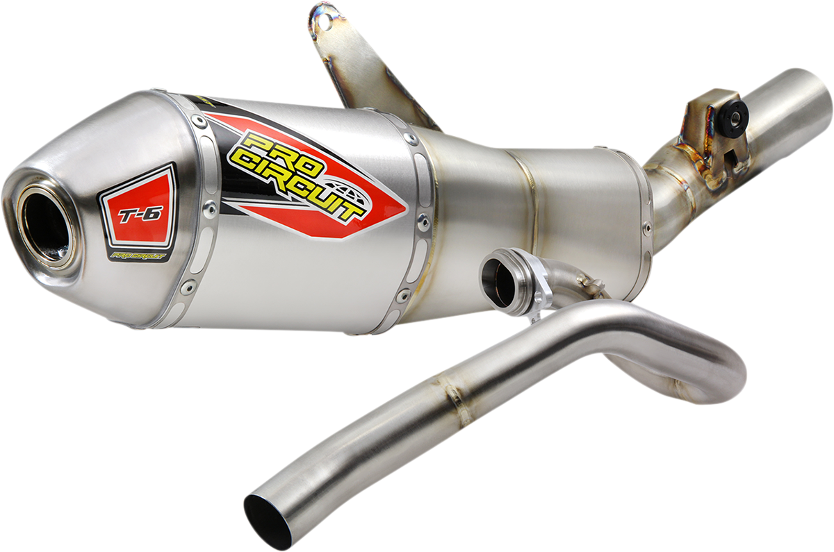 PRO CIRCUIT T-6 Exhaust System - Stainless Steel - Honda 450