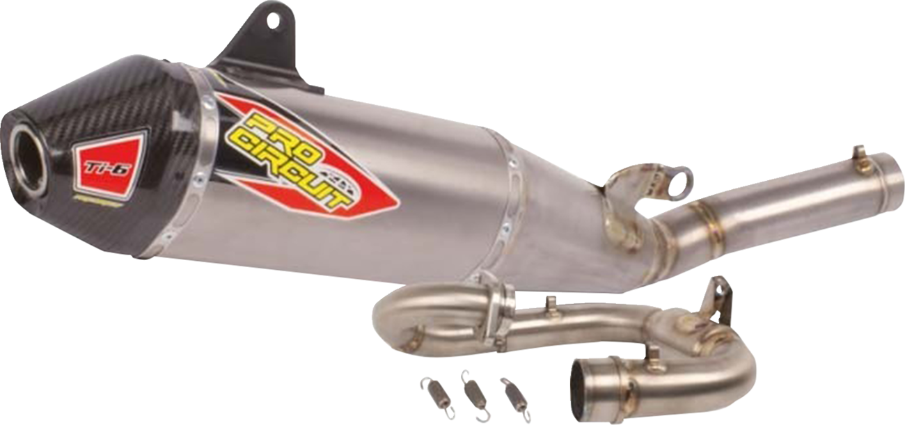 PRO CIRCUIT Ti-6 Pro Titanium Exhaust System - Titanium/Carbon Fiber - YZ250F