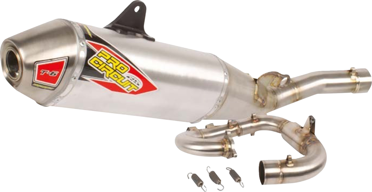 PRO CIRCUIT T-6 Exhaust System - Titanium/Stainless Steel - YZ450