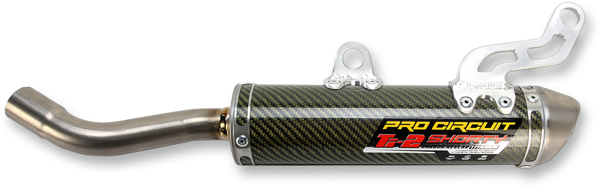 PRO CIRCUIT Ti-2 Shorty Slip-On Silencer - YZ250/X