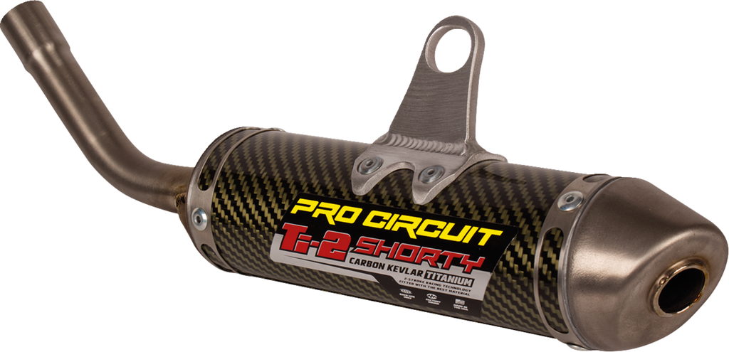 PRO CIRCUIT Ti-2 Shorty Slip-On Silencer - MC/TC/SX65