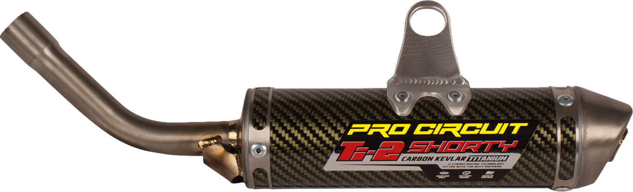 PRO CIRCUIT Ti-2 Shorty Slip-On Silencer - MC/TC/SX65