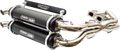 TRINITY RACING Stage 5 Dual Exhaust - Black