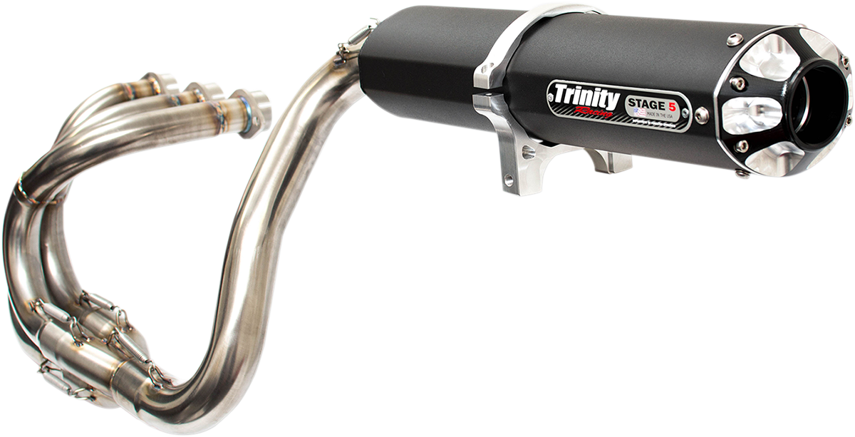 TRINITY RACING Stage 5 Exhaust System - Black