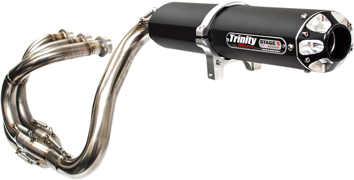 TRINITY RACING Stage 5 Exhaust System - Black