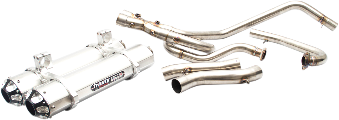 TRINITY RACING Dual Exhaust - Aluminum