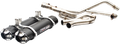 TRINITY RACING Dual Exhaust - Black