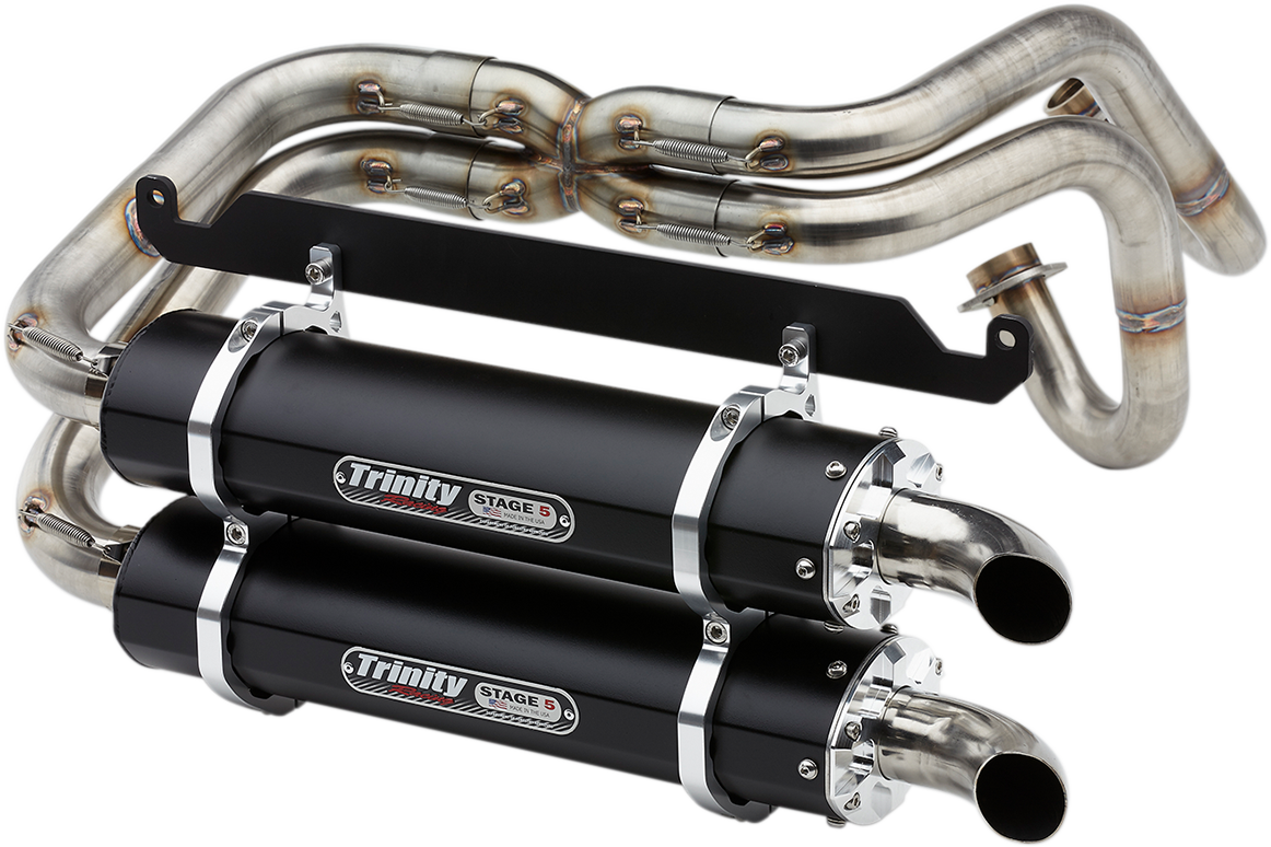 TRINITY RACING Dual Exhaust - Black - Talon