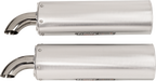 TRINITY RACING Full Dual Exhaust System - Brushed - RZR XP 1000