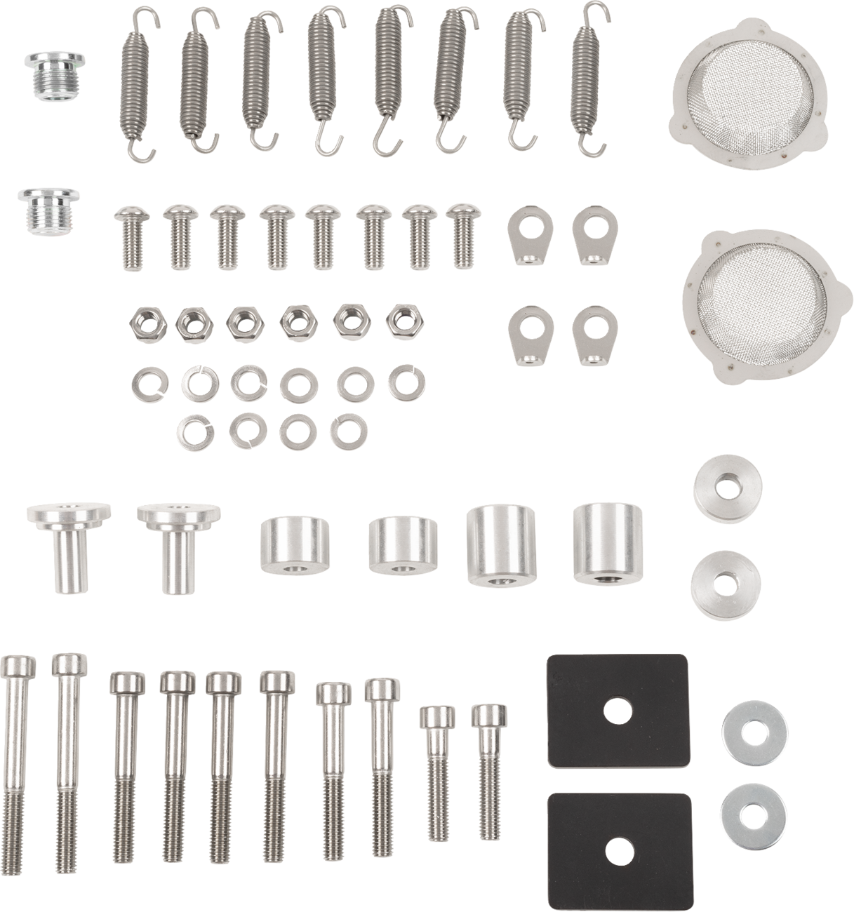 TRINITY RACING Full Dual Exhaust System - Brushed - RZR XP 1000