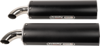 TRINITY RACING Full Dual Exhaust System - Black - RZR XP 1000