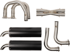 TRINITY RACING Full Dual Exhaust System - Black - RZR XP 1000