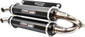 TRINITY RACING Stage 5 Slip-On Dual Muffler - Black - RZR XP Turbo