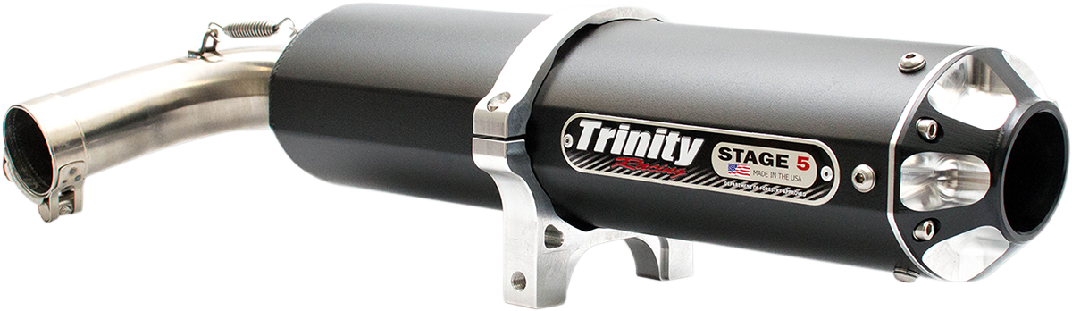 TRINITY RACING Stage 5 Slip-On Muffler - Black