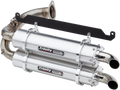 TRINITY RACING Stage 5 Slip-On Dual Muffler - Brushed Aluminum