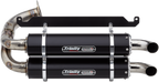 TRINITY RACING Stage 5 Slip-On Dual Muffler - Black