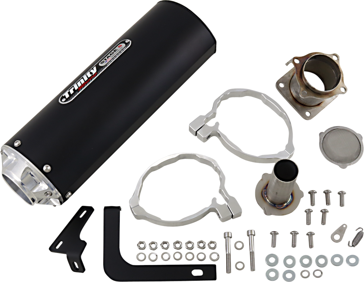TRINITY RACING Slip-On Muffler - Black - KRX 1000