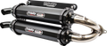 TRINITY RACING Stage 5 Slip-On Dual Muffler - Cerakote Black - RZR XP Turbo