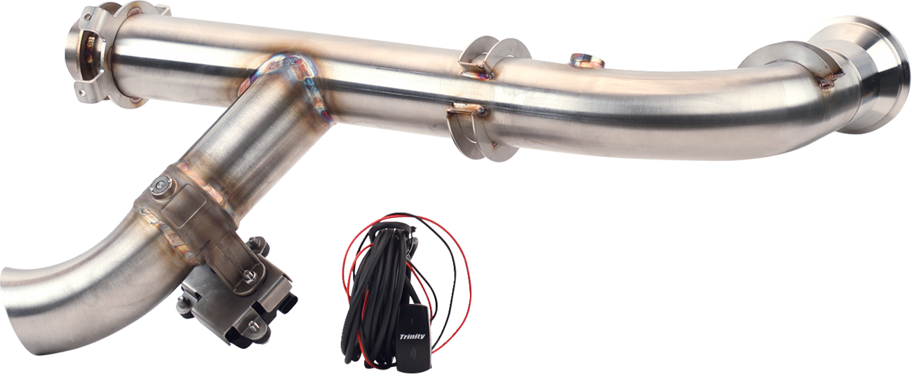 TRINITY RACING Slip-On Muffler - Stainless Steel