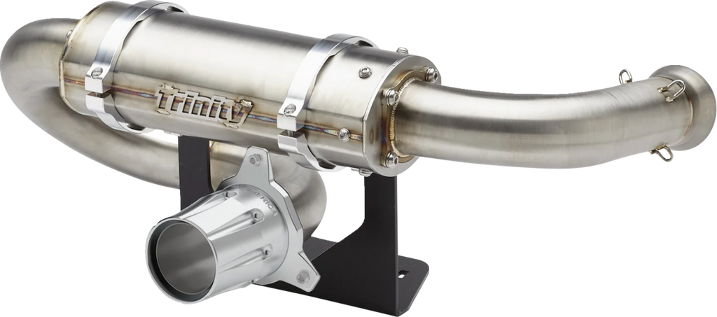TRINITY RACING Center Exit Slip-On Muffler - With Tip