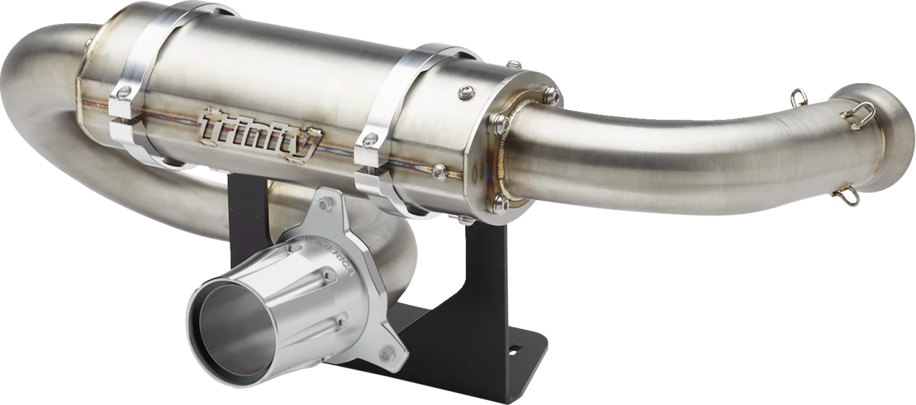 TRINITY RACING Center Exit Slip-On Muffler - With Tip