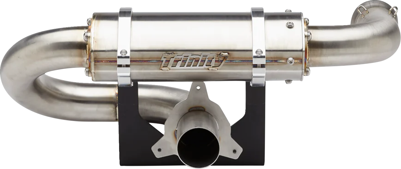 TRINITY RACING Center Exit Slip-On Muffler - With Tip
