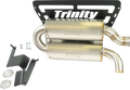 TRINITY RACING Quiet Slip-On Muffler - Stainless Steel - XP 1000