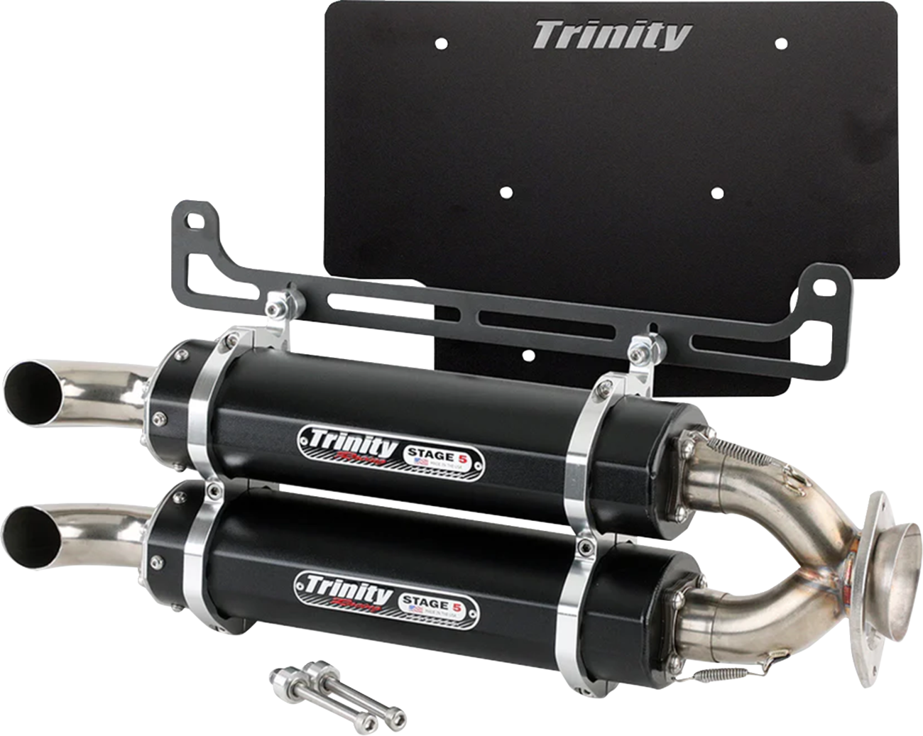 TRINITY RACING Stage 5 Dual Slip-On Muffler - Xpedition