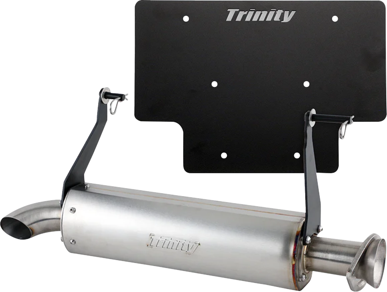 TRINITY RACING Slip-On Muffler - Stainless Steel - Xpedition