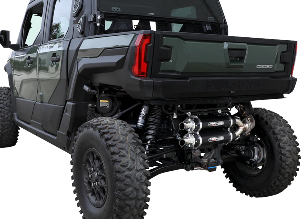 TRINITY RACING Slip-On Muffler - Black - Dual - Xpedition