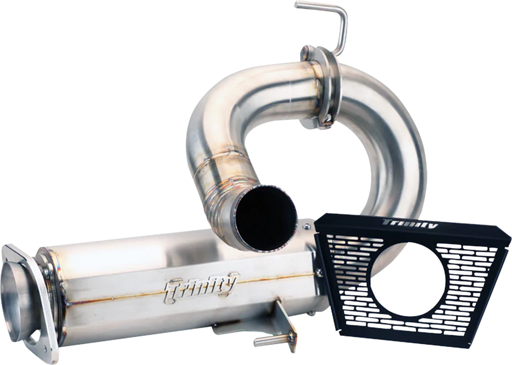 TRINITY RACING Center Exit Slip-On Muffler - Stainless Steel - Pro R