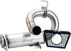 TRINITY RACING Center Exit Slip-On Muffler - Stainless Steel - Pro R