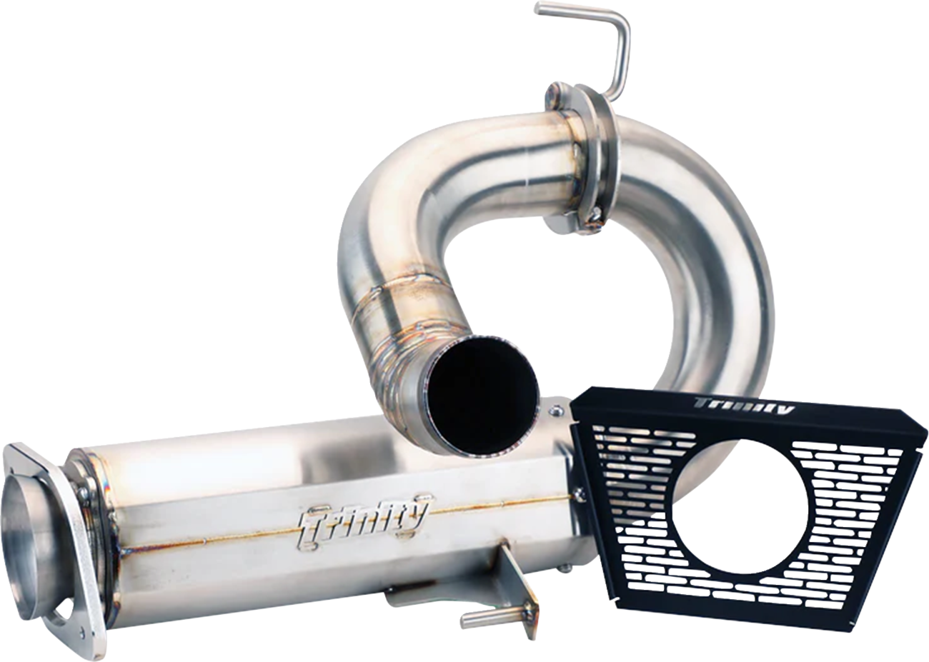 TRINITY RACING Center Exit Slip-On Muffler - Stainless Steel - Pro R