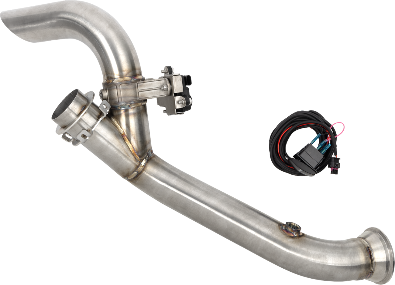 TRINITY RACING Side Piece Valved Header Pipe - Maverick R