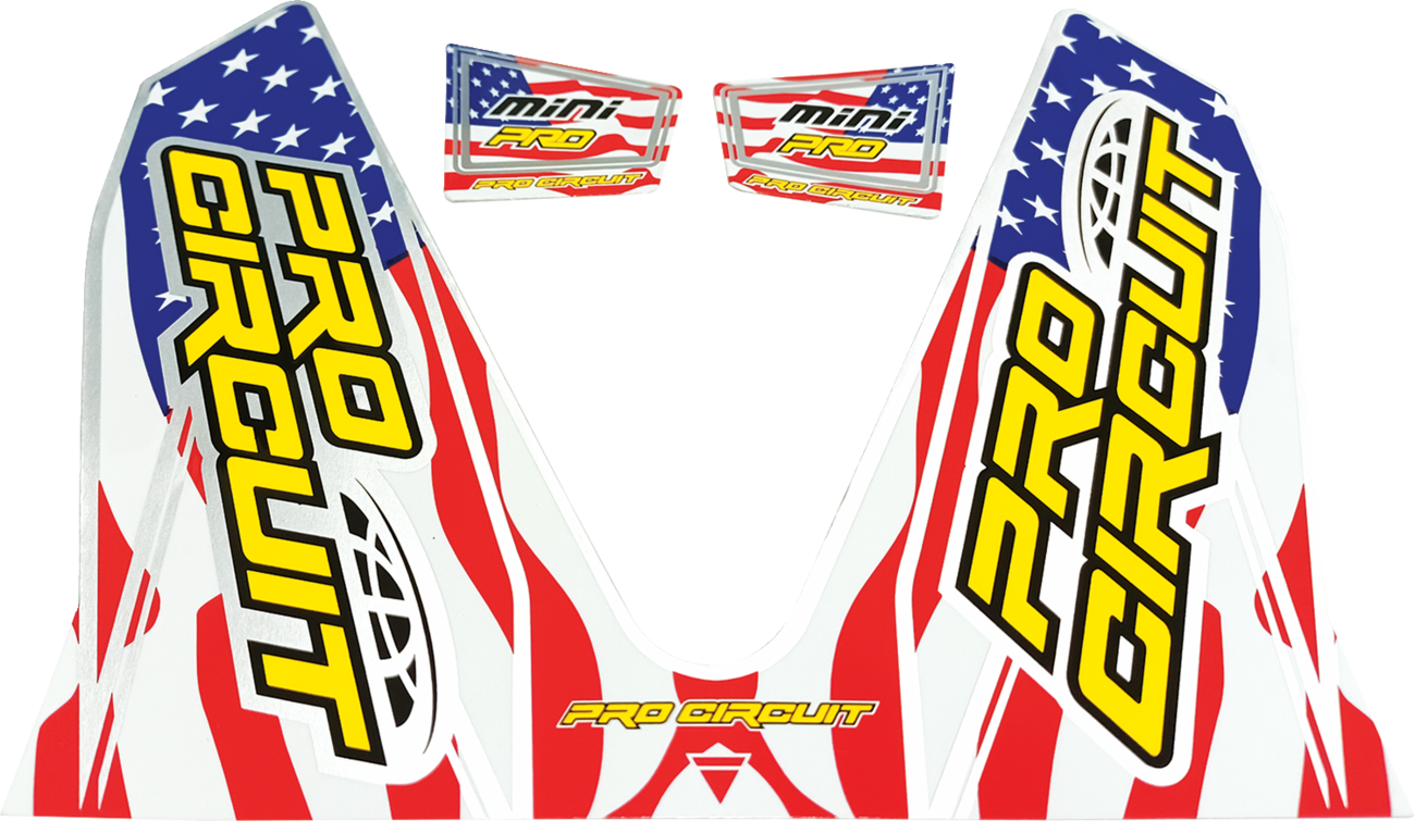 PRO CIRCUIT T-6 Mini/Dual Decal - Stars and Stripes