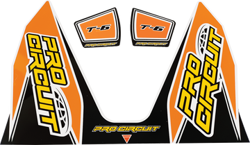 PRO CIRCUIT T-6 Decal - Orange