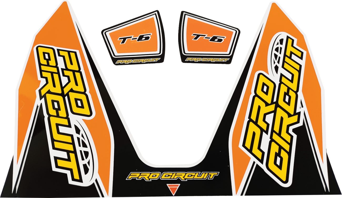 PRO CIRCUIT T-6 Decal - Orange