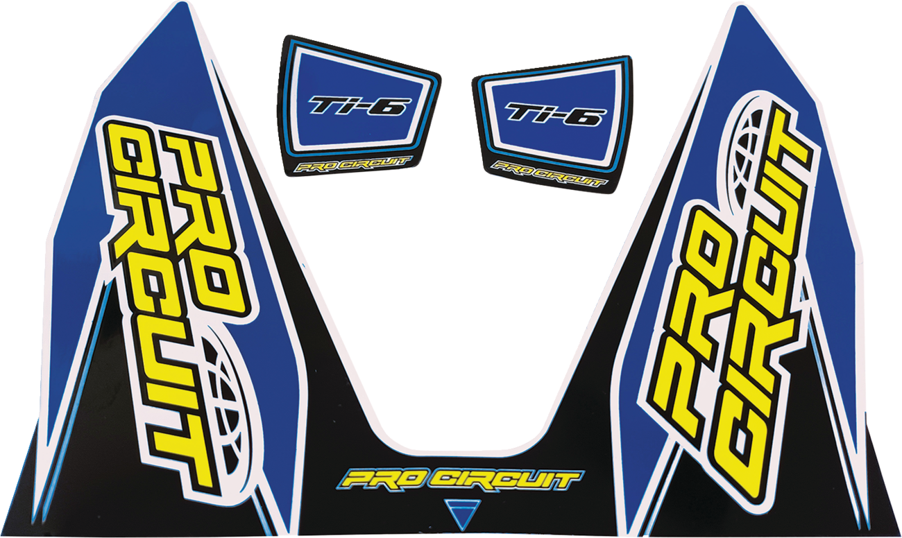 PRO CIRCUIT Ti-6 Decal - Dark Blue