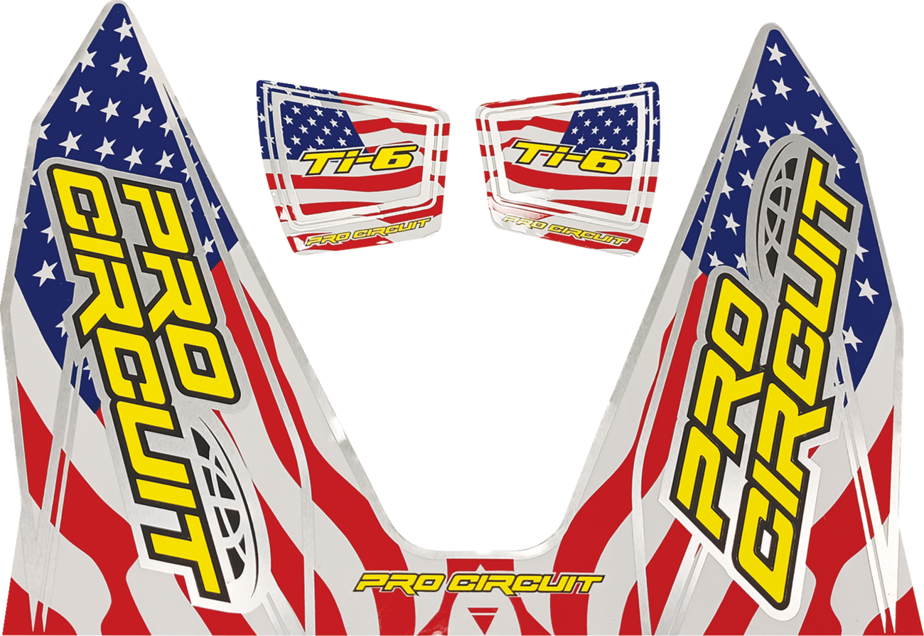 PRO CIRCUIT Ti-6 Decal - Stars and Stripes