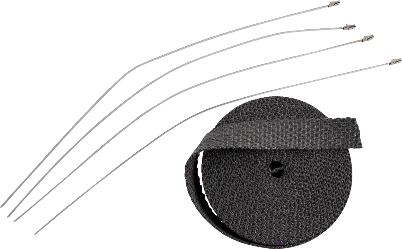 Drag Specialties Wrap Exhaust 1'X25' Blk W/tie
