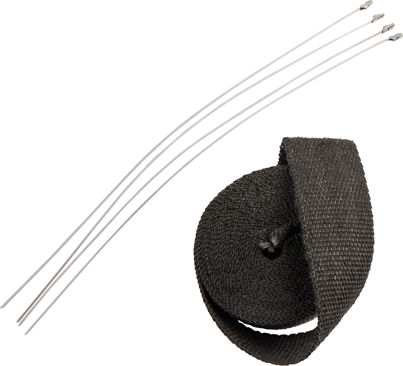 Drag Specialties Wrap Exhaust 2'X25' Blk W/tie