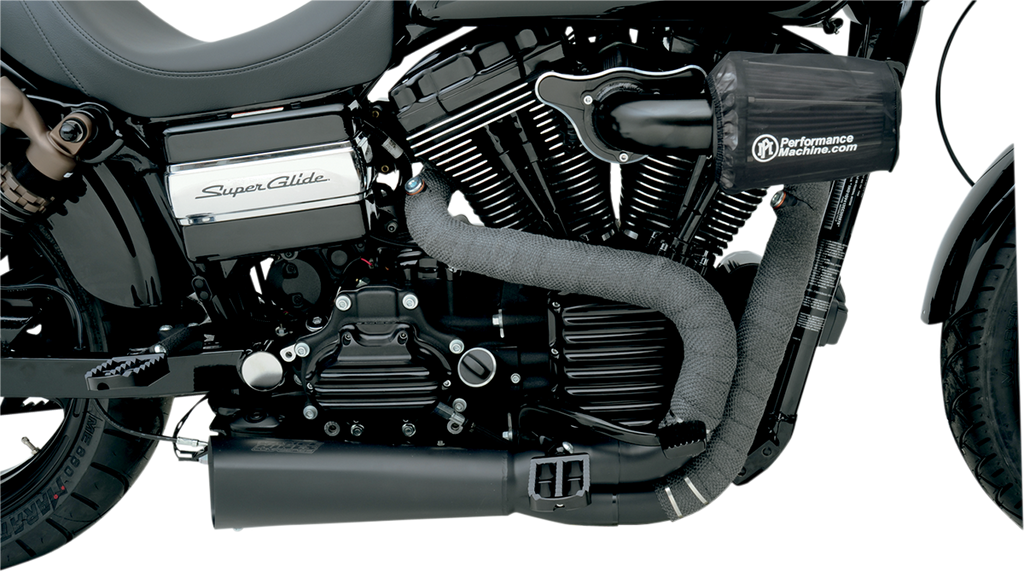 Drag Specialties Wrap Exhaust 2'X25' Blk W/tie