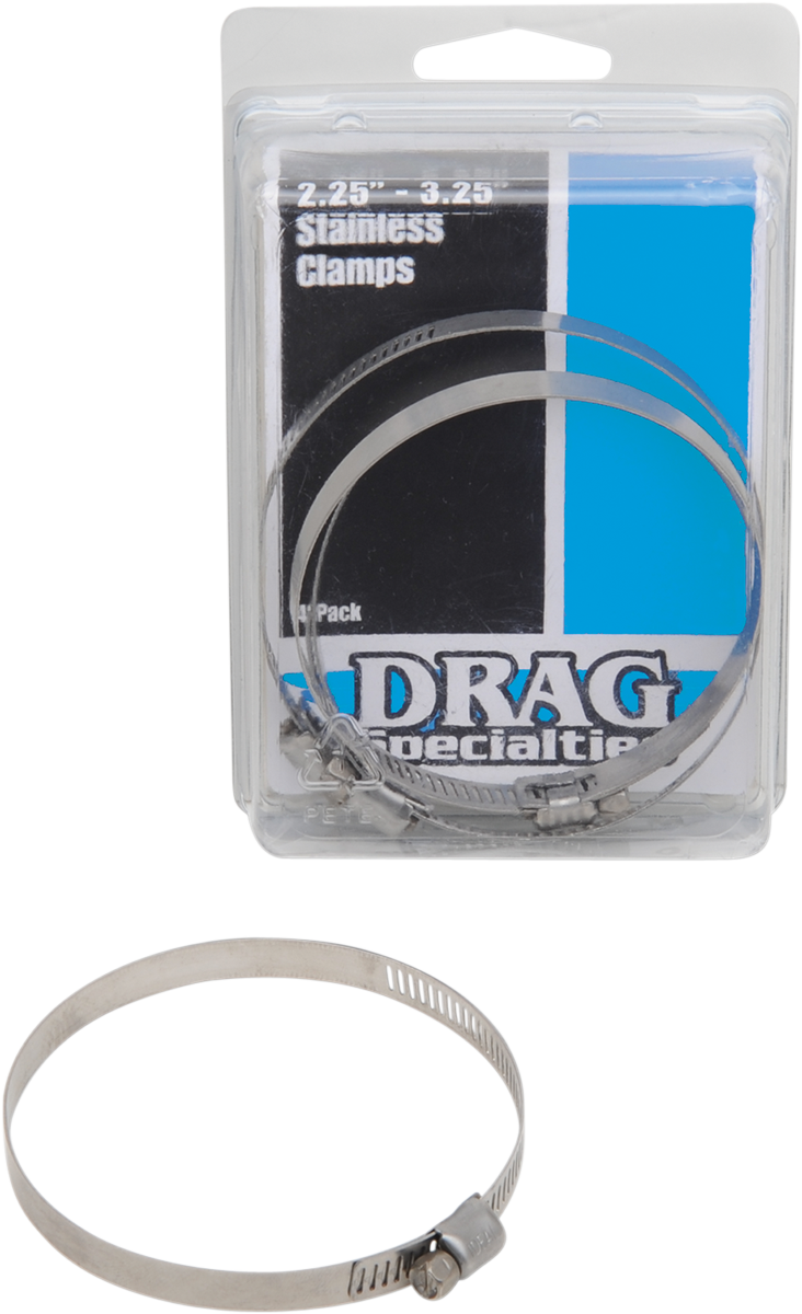 Drag Specialties Clamps Ss 2.25'-3.25'DIA