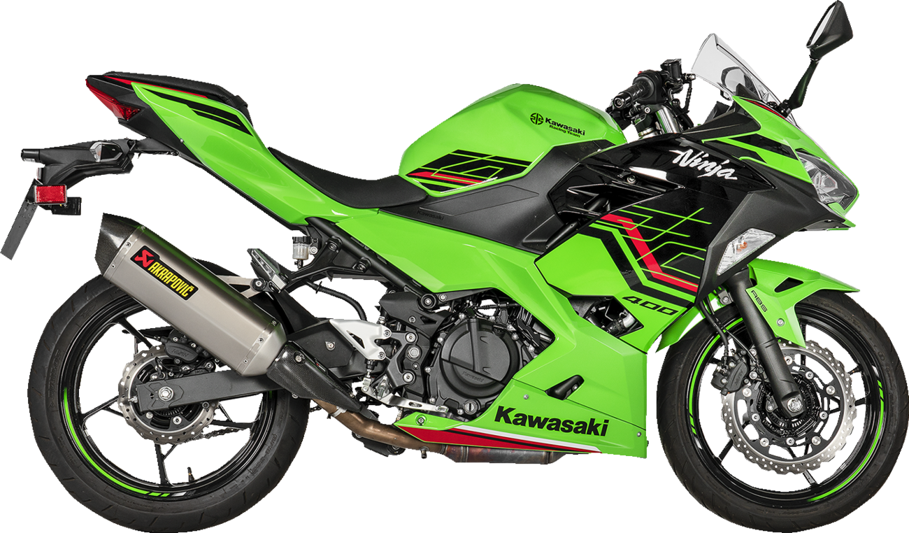 AKRAPOVIC Heat Shield - Carbon Fiber - Ninja 400/Z400/500/Z500