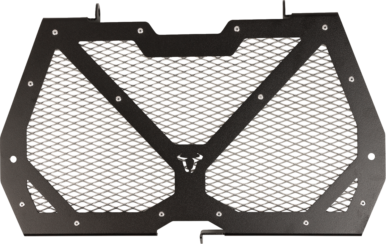 Radiator Guard - Black/Silver - Kawasaki (1)