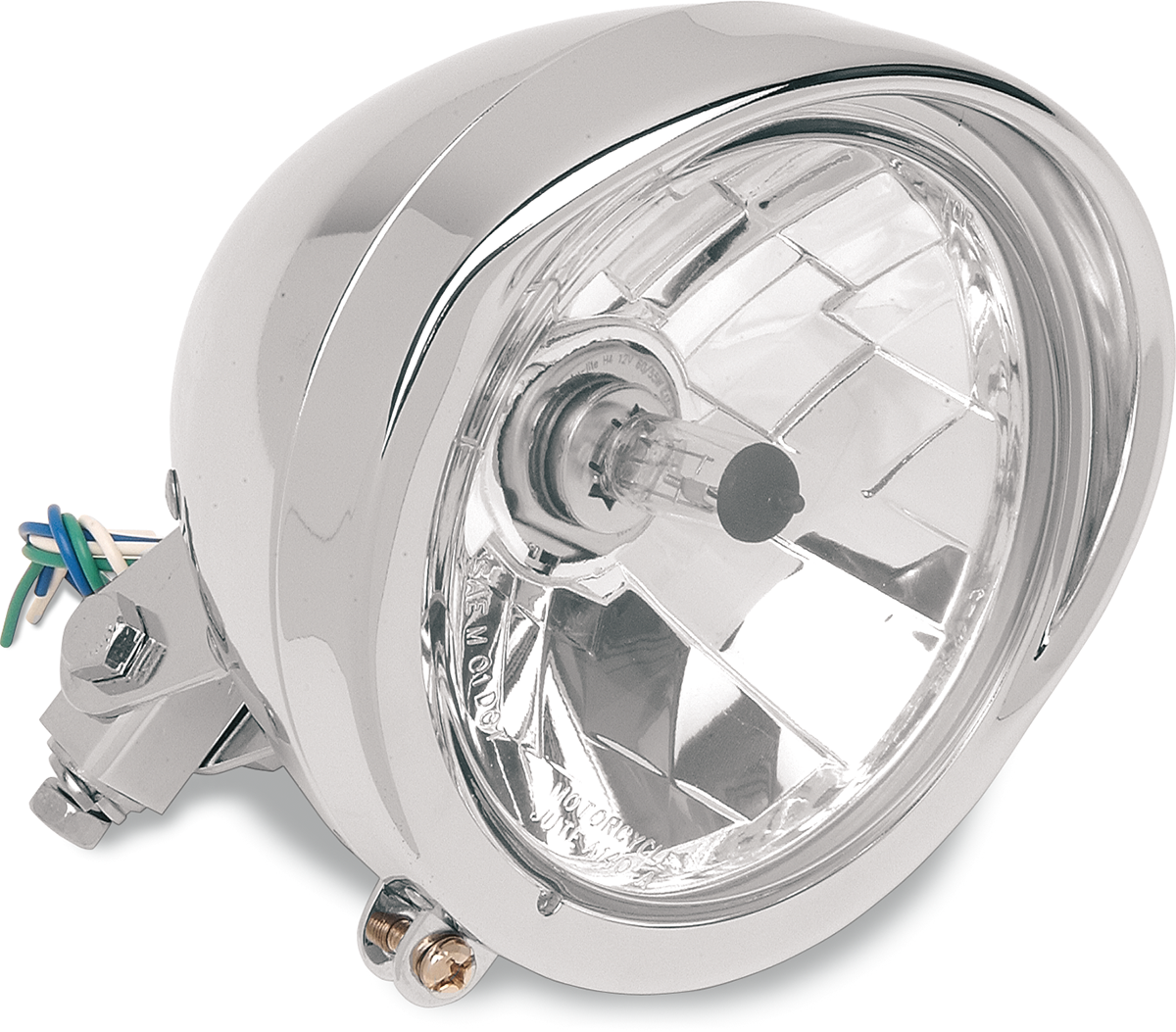 Drag Specialties Head LT.5-3/4'CLR W/visr