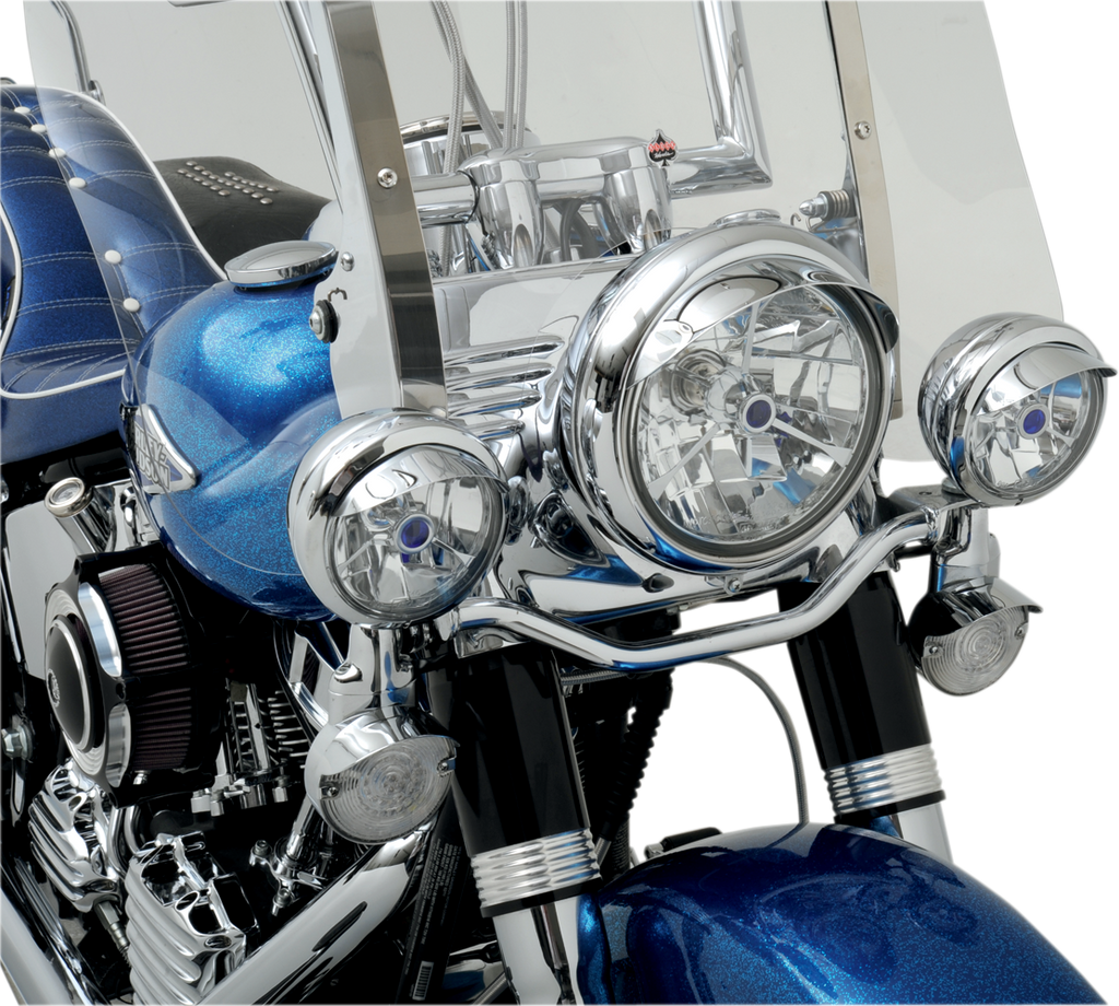 Drag Specialties Visor 7'HD Lt Chr Pln