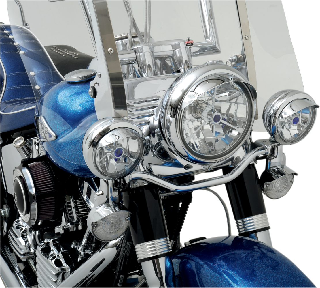 Drag Specialties Visor 7'HD Lt Chr Pln