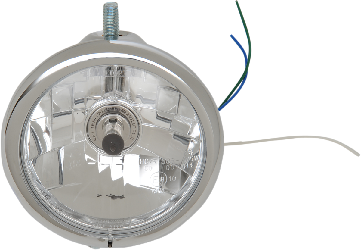 Drag Specialties Headlight 5.75'CHR Top - Matte
